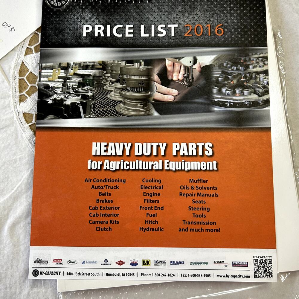 SKU 1643 Hy-Capacity 2016 Heavy Duty Parts Agricultural Equipment Price List New